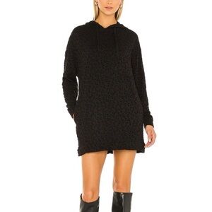 BB Dakota by Steve Madden Black Sweet Spot Hoodie Dress